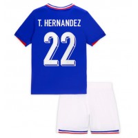 Dres Francúzsko Theo Hernandez #22 Domáci pre deti ME 2024 Krátky Rukáv (+ trenírky)